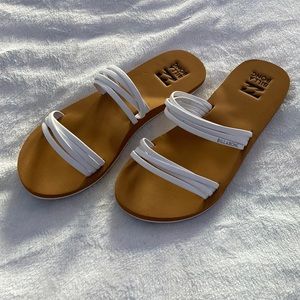 Billabong Cancun Womens White Slide Sandals
